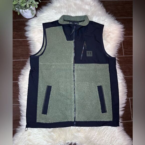Under Armour Mission Boucle Vest olive green/black sz XL - Picture 2 of 9
